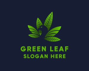 Eagle Weed Leaf logo design