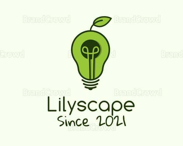 Avocado Light Bulb Logo