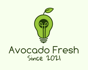 Avocado - Avocado Light Bulb logo design