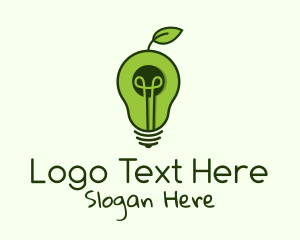 Avocado Light Bulb Logo