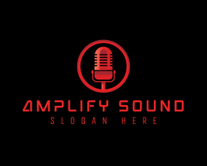 Mic Sound Podcast logo design