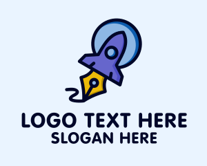 School - Rocket Pen Publishing logo design