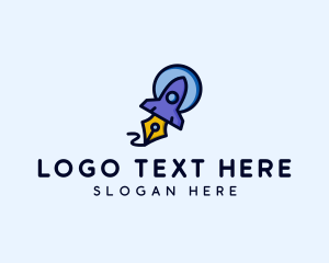 Firm - Rocket Pen Publishing logo design