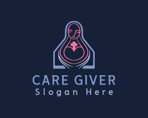 Nurse - Nursing Home Woman logo design