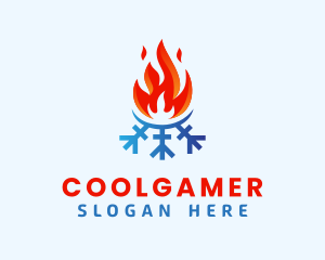 Sustainability - Fire Ice Temperature logo design