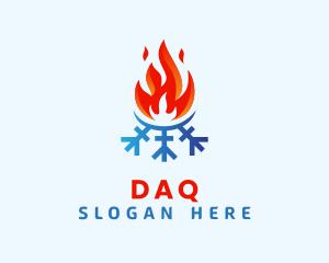 Industry - Fire Ice Temperature logo design