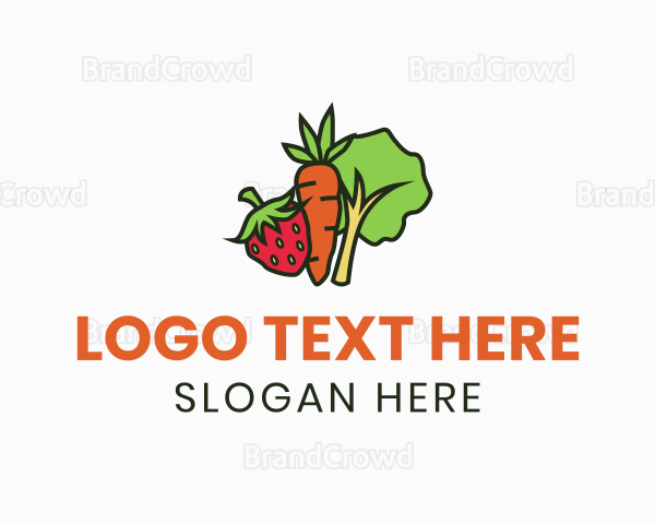 Fruits Vegetable Farm Logo