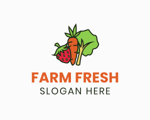 Fruits Vegetable Farm logo design