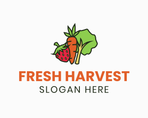 Vegetables - Fruits Vegetable Farm logo design