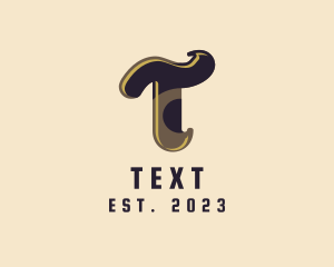 Chocolate Dessert Letter T  logo design