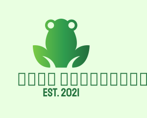 Green Eye - Nature Green Frog logo design