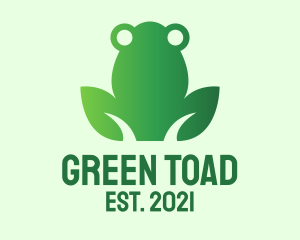 Nature Green Frog  logo design