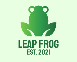 Nature Green Frog  logo design