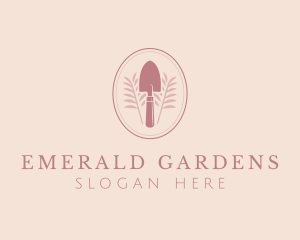 Garden Spade Shovel logo design