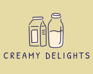 Dairy - Dairy Milk Doodle logo design