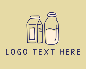 Carton - Dairy Milk Doodle logo design