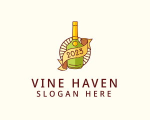 Retro Liquor Icon logo design