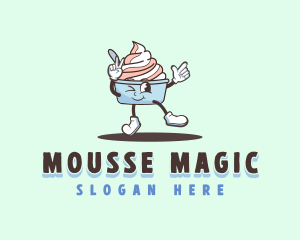 Mousse - Wink Sundae Cup logo design