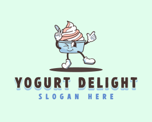Yogurt - Wink Sundae Cup logo design