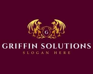 Luxury Griffin Crest logo design