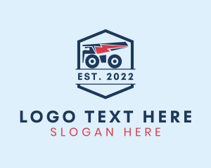 Cargo - Bolt Transport Dump Truck logo design