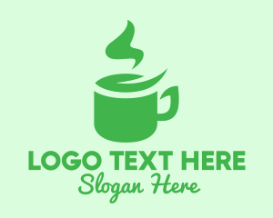 Cafe - Herb Tea Cup logo design