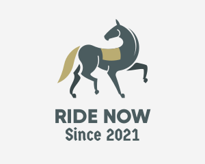 Medieval Prancing Horse logo design