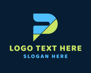 Digital Advertising - Professional Letter P Company logo design