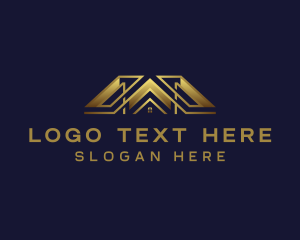 Construction - Luxury Residential Roof logo design