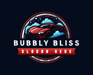 Car Bubble Clean logo design