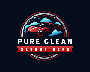 Car Bubble Clean logo design