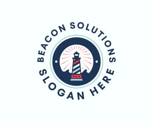 Lighthouse Beacon Tower  logo design