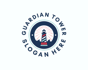 Lighthouse Beacon Tower  logo design