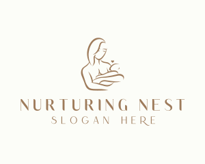 Maternity Mother Baby logo design