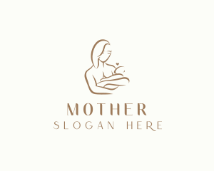 Maternity Mother Baby logo design