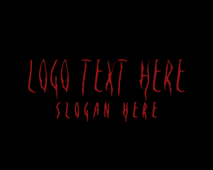 Text - Scary Horror Business logo design