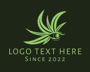 Plantation - Medical Cannabis Eye logo design