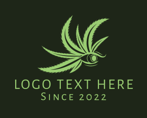 Herbal - Medical Cannabis Eye logo design