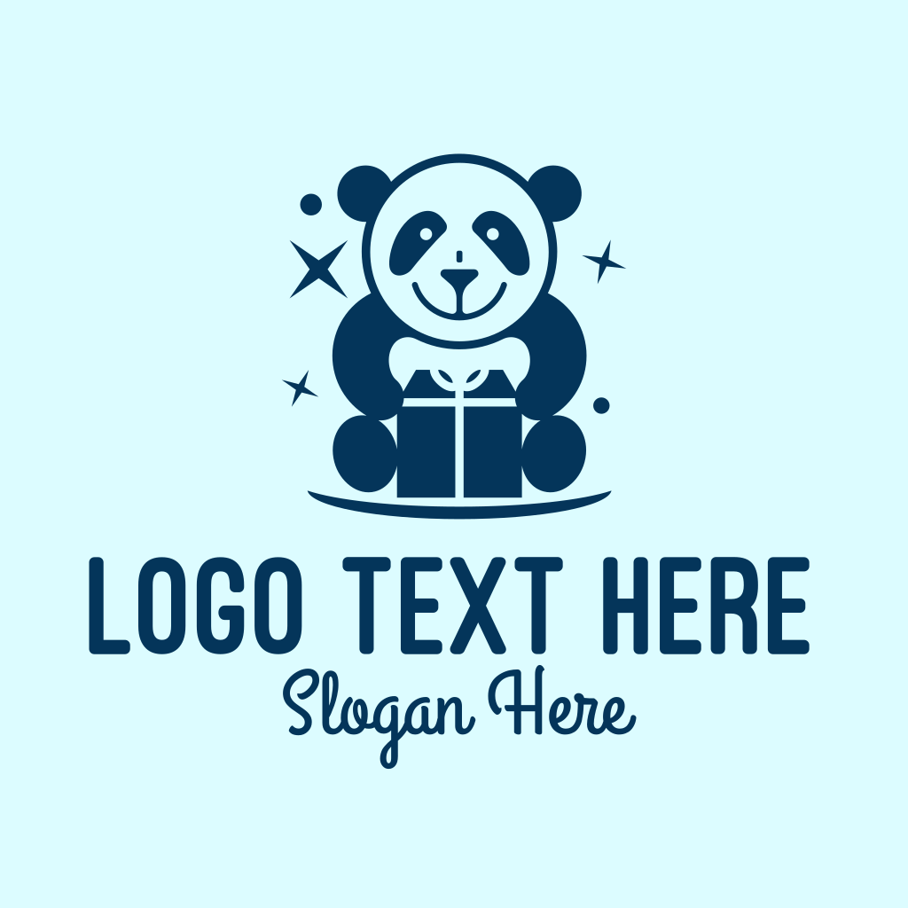 Toy Store Gift Panda Logo | BrandCrowd Logo Maker