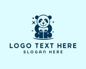 Present - Toy Gift Panda logo design