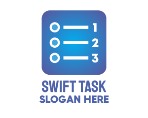 Task - Blue List App logo design