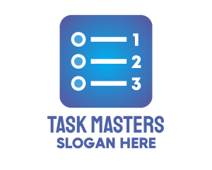 Task - Blue List App logo design