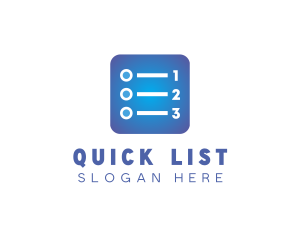 List - Blue List App logo design