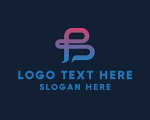 Startup - Gradient Letter B Media logo design