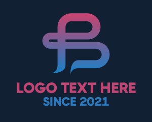Venture - Gradient Letter B Media logo design