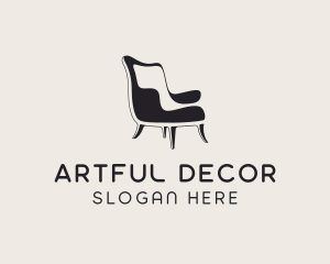 Chair Furniture Decor logo design