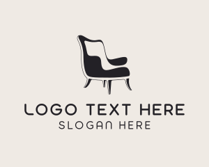 Home Decor - Chair Furniture Decor logo design