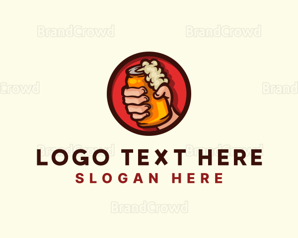 Beer Liquor Can Logo