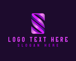 Management - Cyber Tech Business Letter S logo design