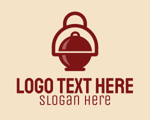 Casual Dining - Round Barbecue Grill logo design